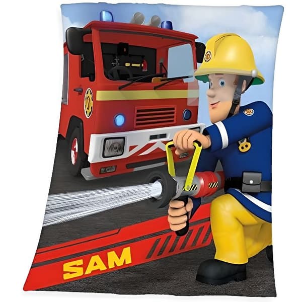 Täckning - Herding - Sam le Pompier - 130 x 160 cm - Polyester - Flerfärgad