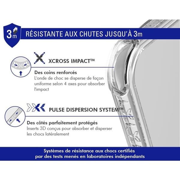 Forcecase förstärkt skal till iPhone 16 Pro Max Transparent
