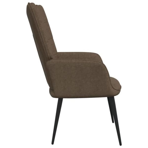 vidaXL Relaxstol 62x68,5x96 cm Brun Tyg
