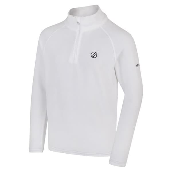 Dare 2b Junior FREEHAND lättviktsfleece med 1/2 dragkedja Vit