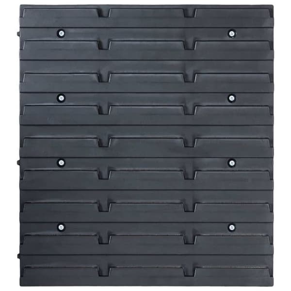 vidaXL Storage Bin Kit med Väggpaneler 96 st Blå