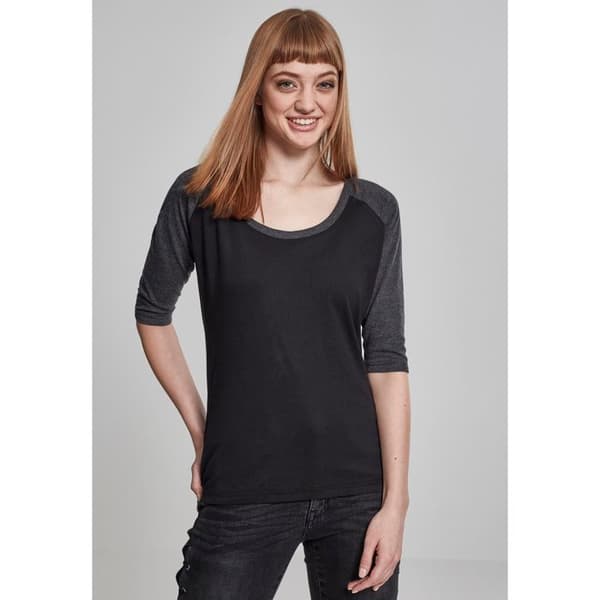 Urban Classics Dam - 3/4 RAGLAN långärmad toppskjorta