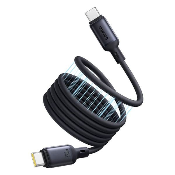 Typ-C-kabel - BASEUS - PicoGo - 240 W - 1 m - Magnetisk