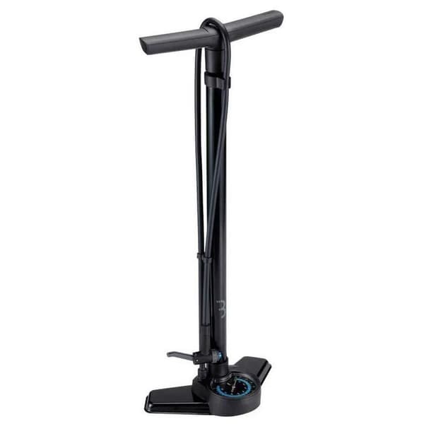 Fotpump - BBB - AirSmart - Precisionsmanometer - FlipHead-huvud - Slang 120 cm