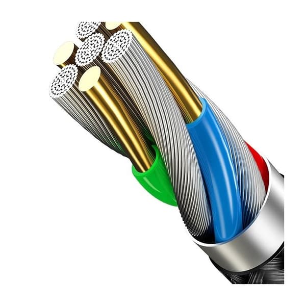 USAMS micro USB-kabel 1,2 m Snabbladdning Röd