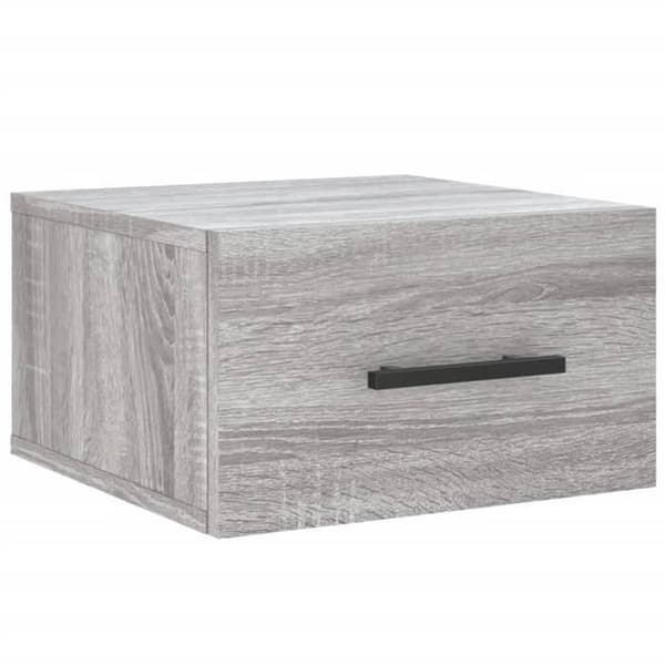 vidaXL Väggsängbord sonoma grå 35x35x20 cm 829880