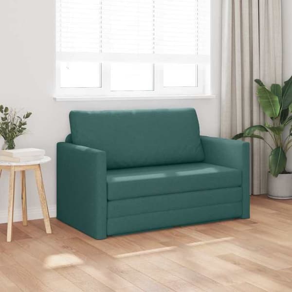 vidaXL Sängsoffa 110cm Mörkgrön tyg 4106695