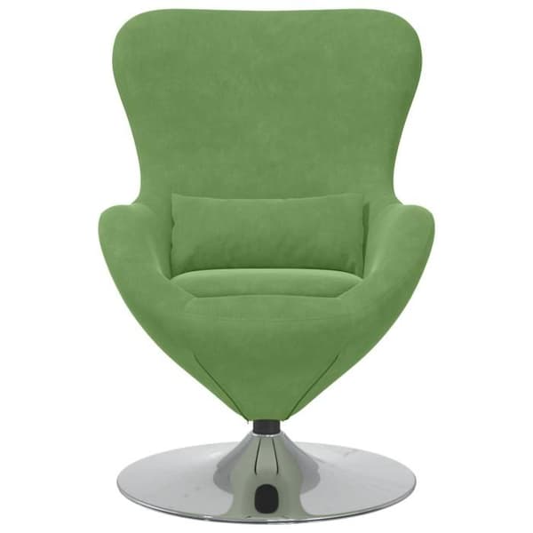 Fåtölj - Ägg - Sammet - Ljusgrön - 1 plats - Nutida design
