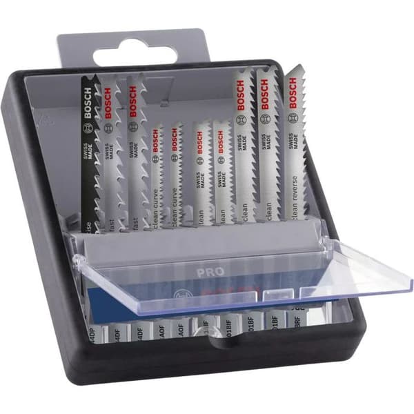 Coffert med 10 Pro Clean trä sticksågsblad - BOSCH - 2607011941