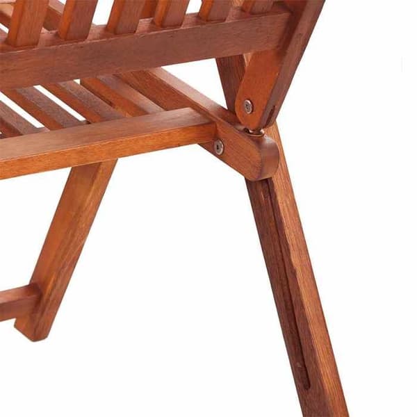 vidaXL Hopfällbara Trädgårdsstolar 2 st Solid Acacia Wood Brown