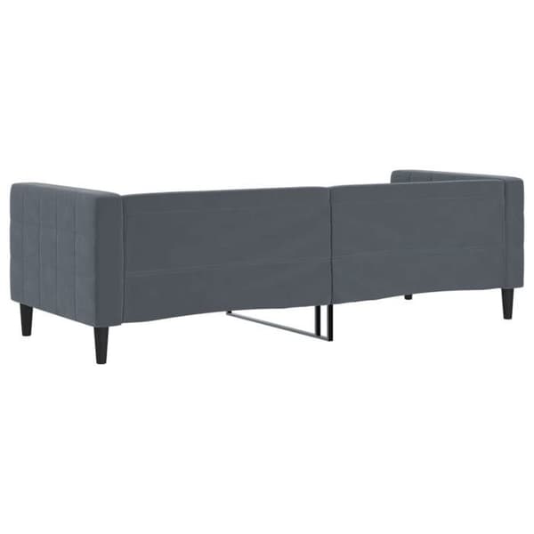 vidaXL Grått vilosäng 80x200 cm sammet 354002