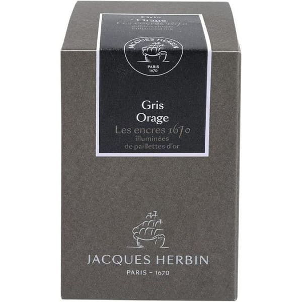 Kalligrafibläck - Stormgrå - Les encres 1670 - Herbin - 50ml flaska