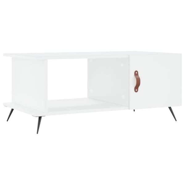 vidaXL Soffbord Vit 90x50x40 cm Konstruerat trä 829460