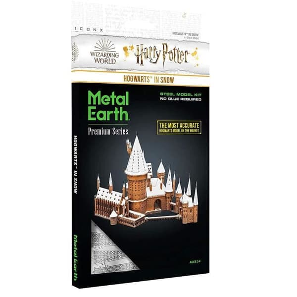Fascinations Metal Earth Hogwarts in Snow 3D metallpussel
