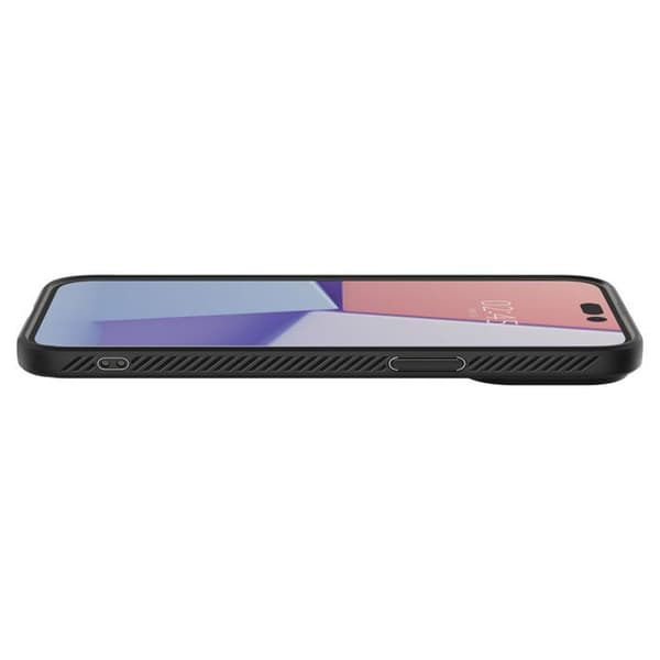 Coque - SPIGEN - Liquid Air - iPhone 14 Pro Max - Svart - Elegant och tunn skydd.