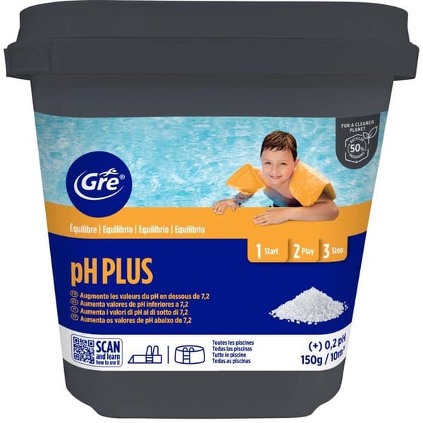 pH-korrektor - GRE - pH Plus - Granulat - 5 kg - Ökning av pH