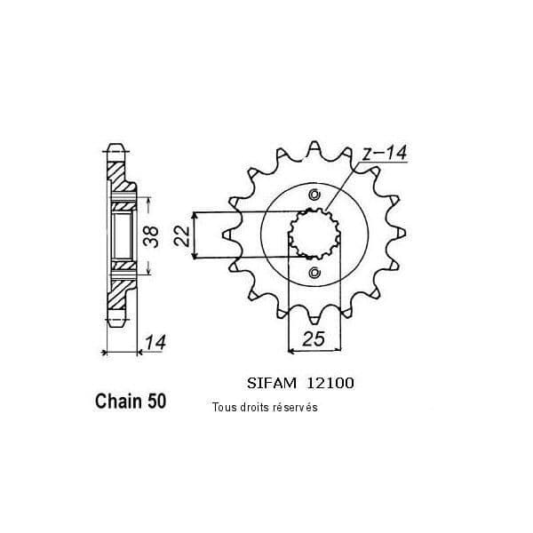 Pignon 900 Elefant Expl.90-91 #15 Tänder 15