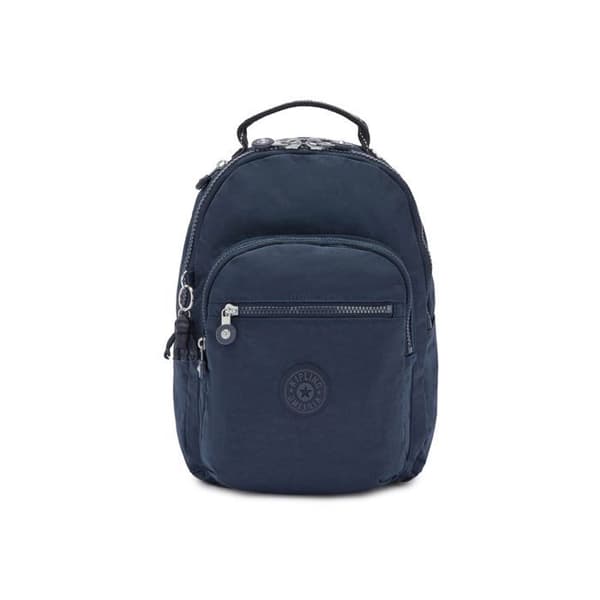 Kipling Blå ryggsäck för kvinnor och män - Basic Seoul Backpack S Blue Blå 2 129294