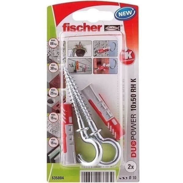 Pluggar - FISCHER - Duopower 10x50 - Rund krok - Set om 2
