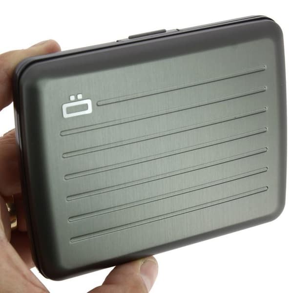 Ogon Designs - Plånbok - SMART CASE V2 LARGE - Aluminiserad mörkgrå - Unisex