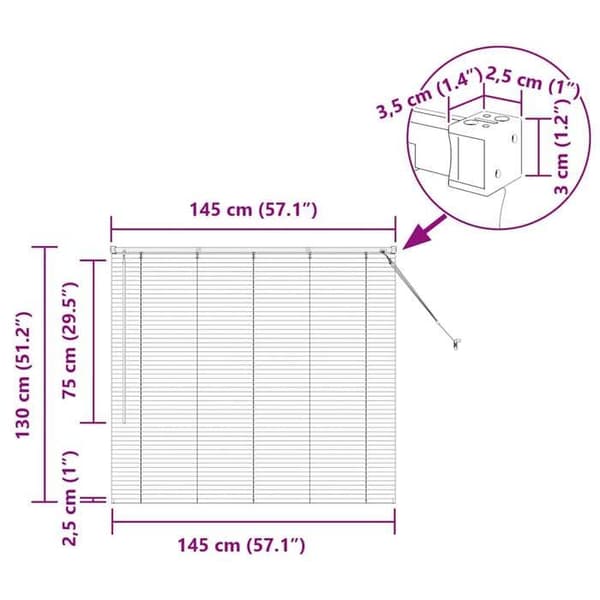 Mörkgrå aluminiumvitrin 145 x 130 cm – utomhusmontering – modern design