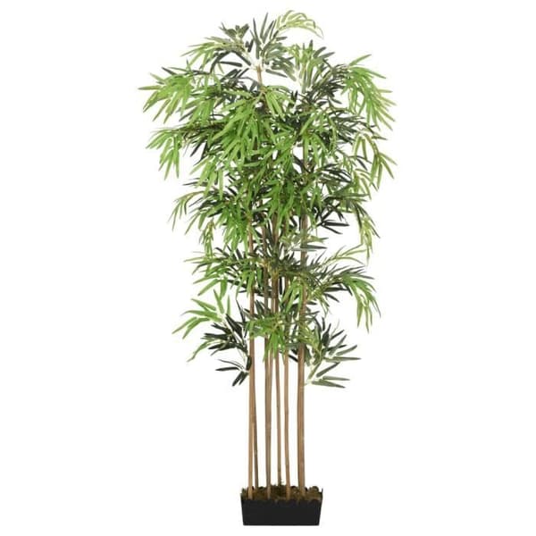 vidaXL konstgjord bambu 1095 blad 150 cm Grön 358990
