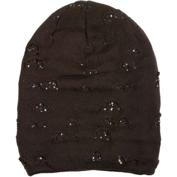 Bonnet beanie - styleBREAKER - Mörkbrun - Fleecefoder - Distressed utseende - One size