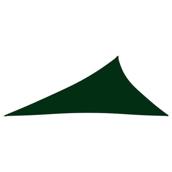vidaXL Parasol Sail Triangular Oxford Tyg 4x5x6,4 m Mörkgrön