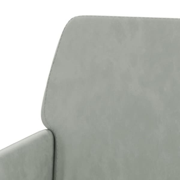 351372 vidaXL Fåtölj ljusgrå 62x79x79 cm sammet