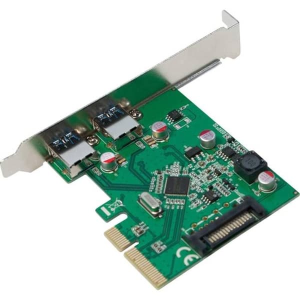 LogiLink PC0080 2 portar USB 3.1 USB-A PCIe kontrollerkort