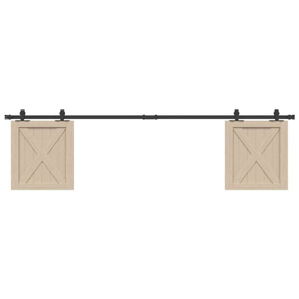 Kit för skjutdörrsram 200 cm kolstål