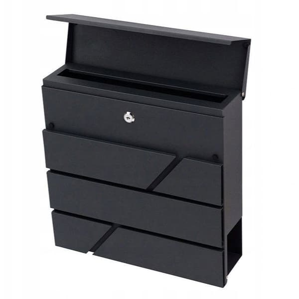 Postlåda - Yokahome M44 - Antracit - Metall - Väggmonterad