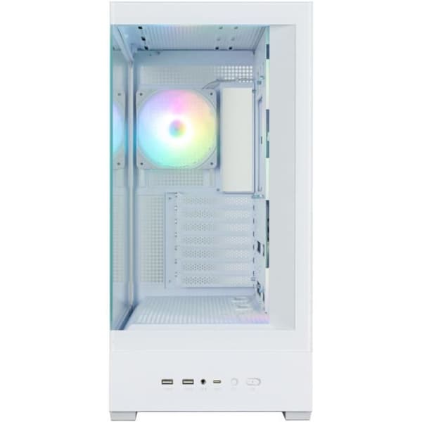 Chassi utan strömförsörjning - ZALMAN P40 DS - Mid-tower - ATX-format - Vit