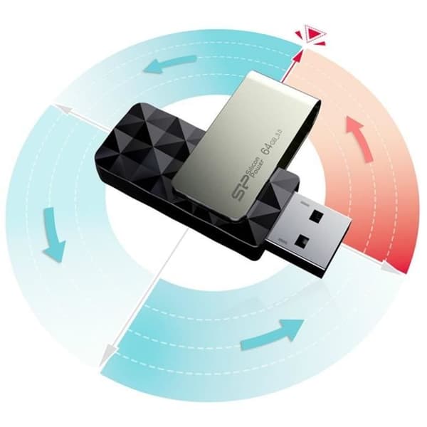 USB-nyckel - SILICON POWER - B30 - 32 GB - USB 3.0 - Grå