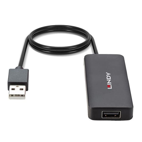 LINDY Hub USB 2.0 4 portar Svart