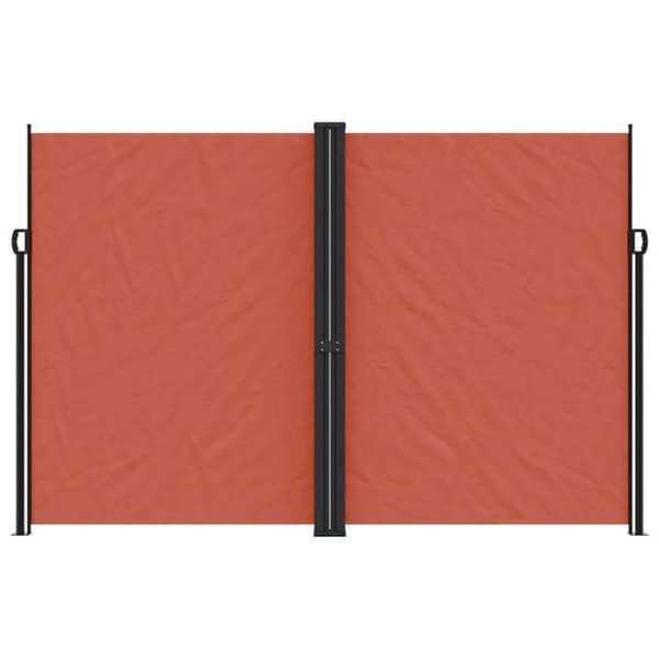 vidaXL Fällbar sidomarkis terrakotta 220x1000 cm 4004783