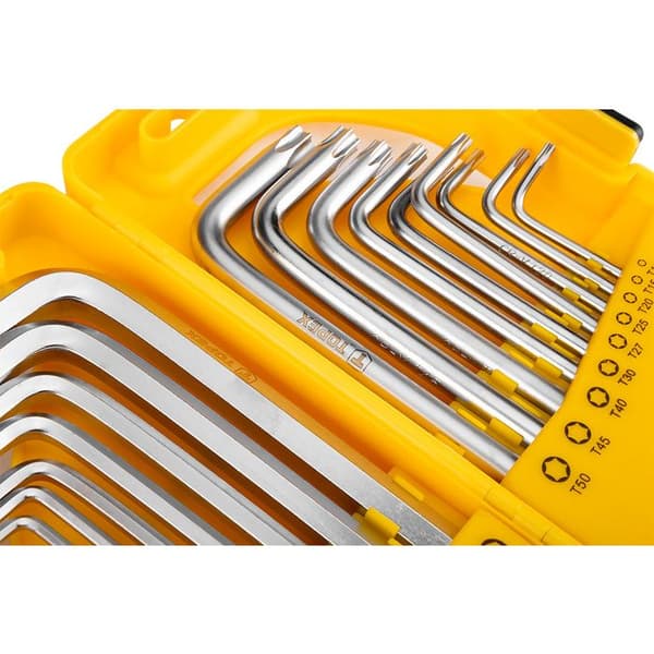 Hexagonnycklar och Torx, 18-delarsset.