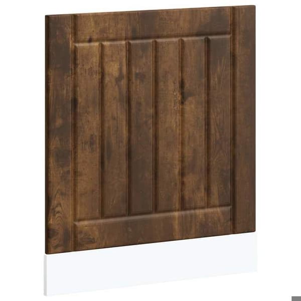 vidaXL Diskmaskinpanel Lucca rökt ek ingenjörsträ 853902