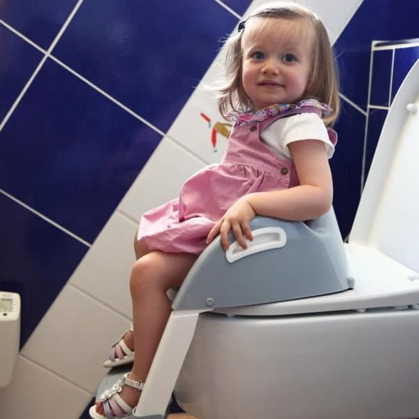 THERMOBABY Toalettstolssits kiddyloo® - Blå blomma