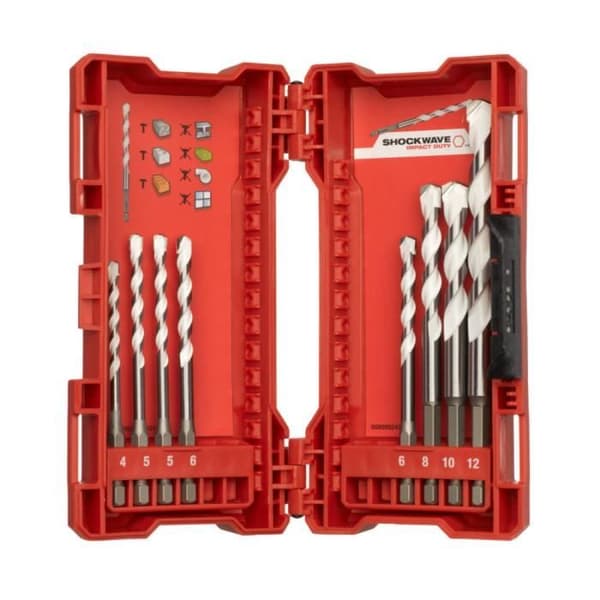 SET 8 DELAR MULTI-MATERIAL BORRBITS MILWAUKEE - 4932471112-Drill-Driver Tillbehör