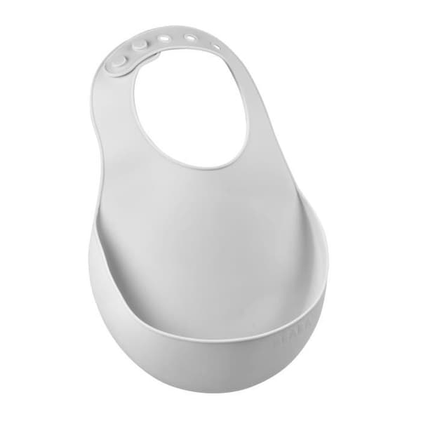 Béaba Meal Bib Silikon Ljusgrå