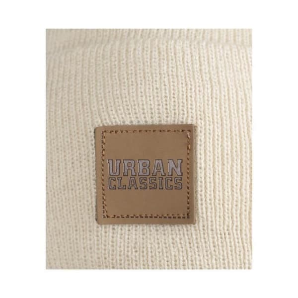 Mössa - Urban Classic - Lång Beanie - Syntetisk läder - One size - Off-white