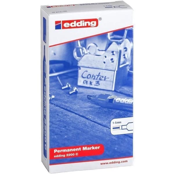 Permanent Markör - EDDING - 2200 C - Diverse - Fin - 1-5 mm