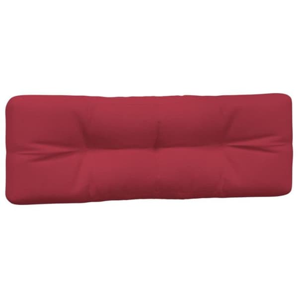 vidaXL Palettkuddar set om 2 vinröd tyg 360742