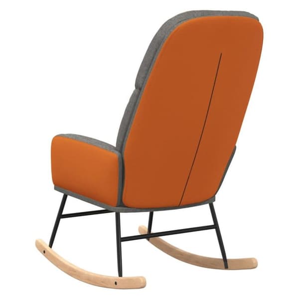 Gungstol - Grå - Tyg - Imiterat läder - 1 sits - Modern design