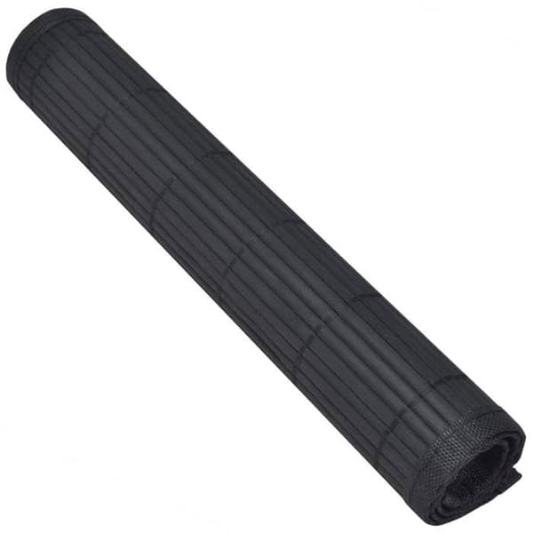 vidaXL Bordstabletter 6 st Bambu 30 x 45 cm Svart