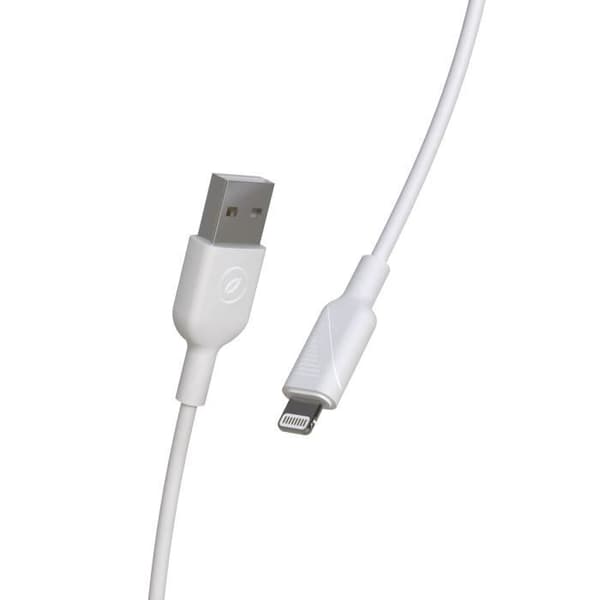 MUVIT FOR CHANGE USB A / Lightning MFi Kabel - 1,2 m - Vit