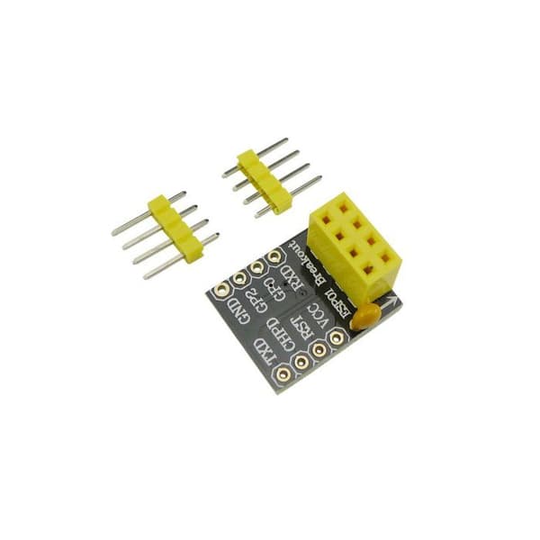 Aihasd 3PCS Esp8266 Esp-01 Esp01s Brytbräda Adapter UART PCB för WiFi Transceiver nätverksserie