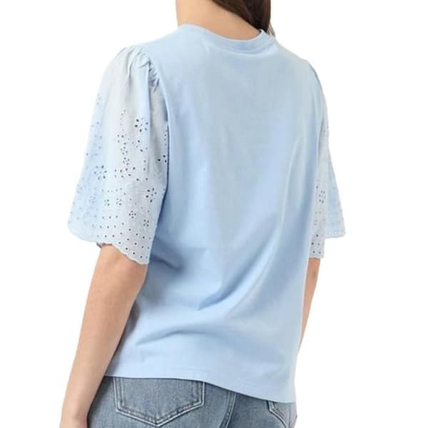 T-shirt Blå Dam YAS Ärmar
