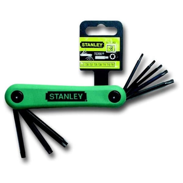 STANLEY Set med 8 pro range torx L-nycklar